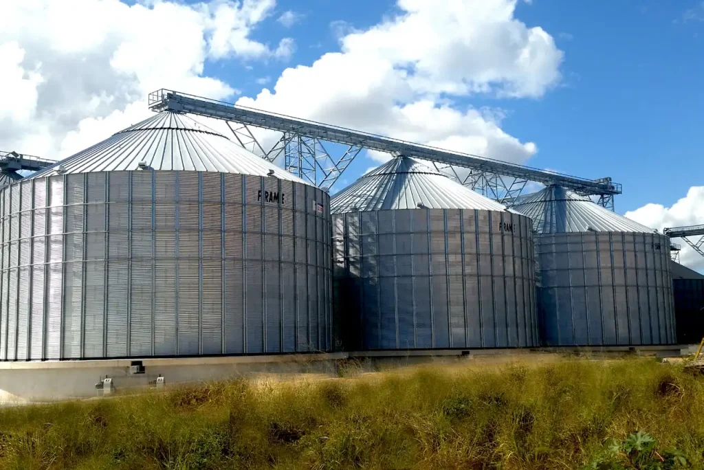 frame grain silos